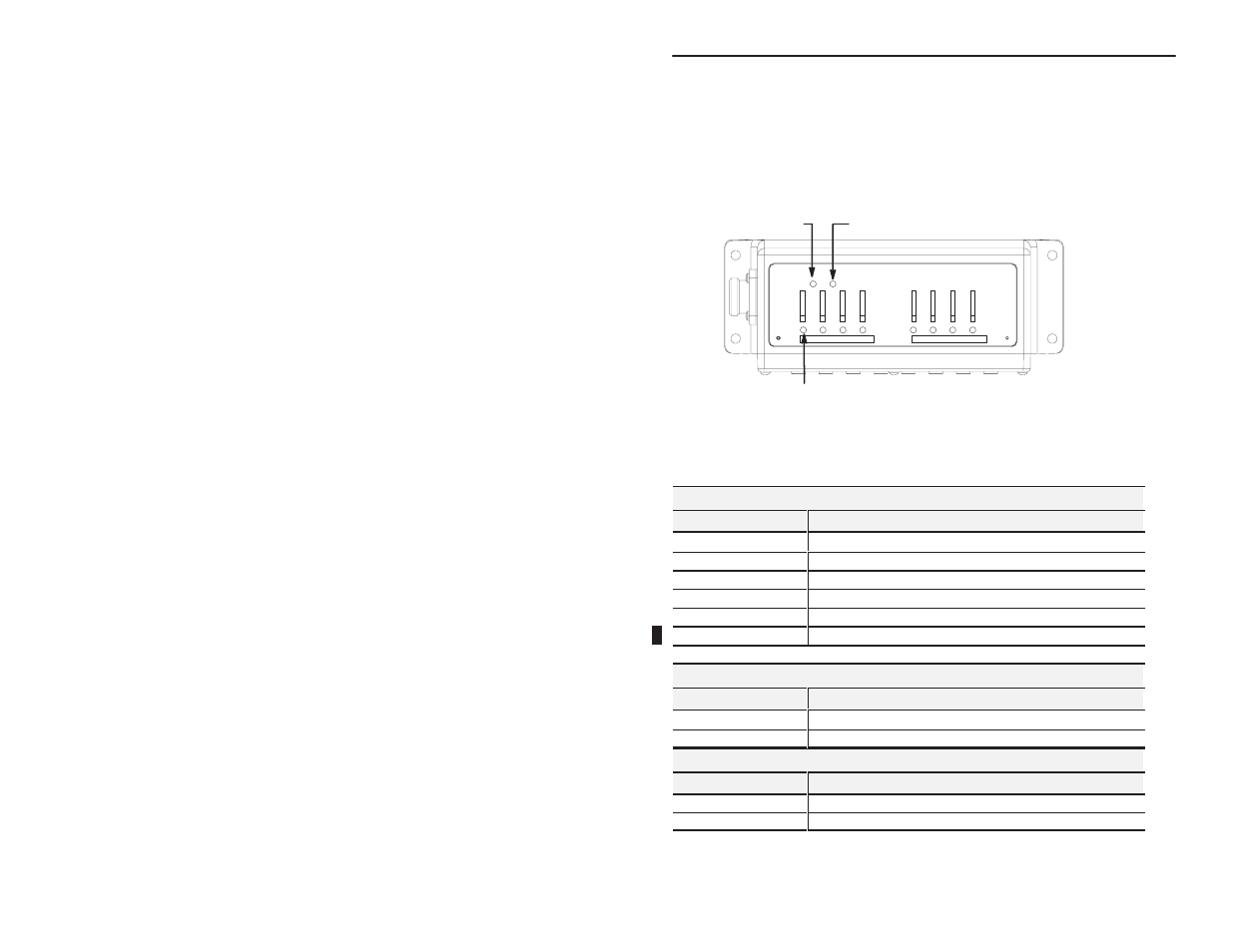 Troubleshoot with the indicators, Mod/net status indicator, Input fault indicator | Individual i/o status indicators | Rockwell Automation 1792-IB8/B INSTL.INST ARMOR BLOCK 8 INPUT User Manual | Page 34 / 36