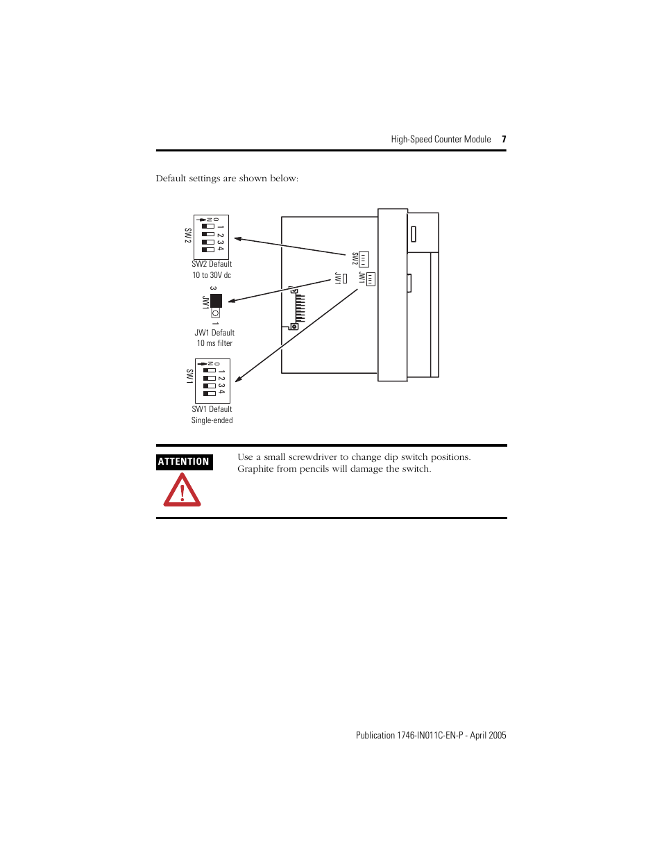 Rockwell Automation 1746-HSCE High-Speed Counter Module Installation Instructions User Manual | Page 7 / 24