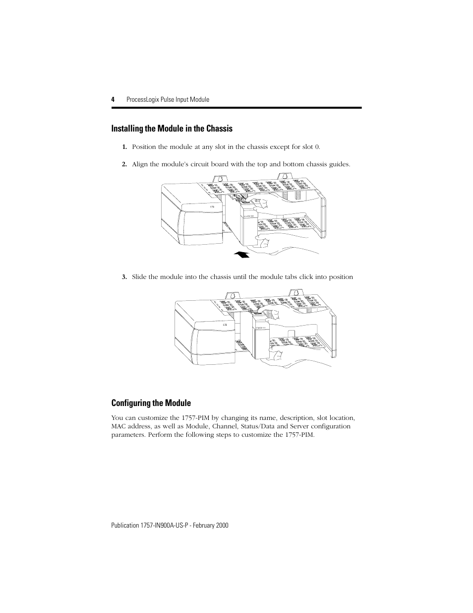 Rockwell Automation 1757-PIM ProcessLogix Pulse Input Module Installation User Manual | Page 4 / 16