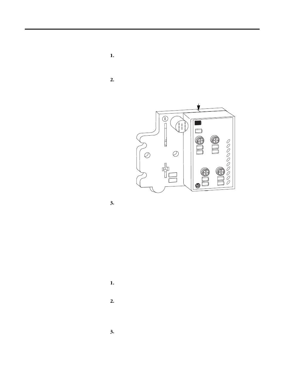 Install the armorpoint digital output module, Remove the module from the mounting base | Rockwell Automation 1738-XXXX ArmorPoint 24V dc Output Modules, Series A User Manual | Page 6 / 14