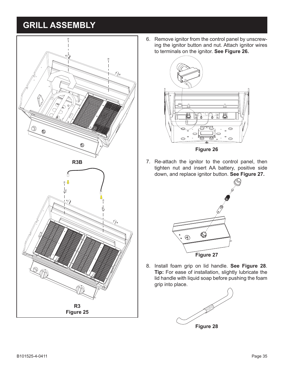Grill assembly | Broilmaster P3XN-1 User Manual | Page 35 / 52