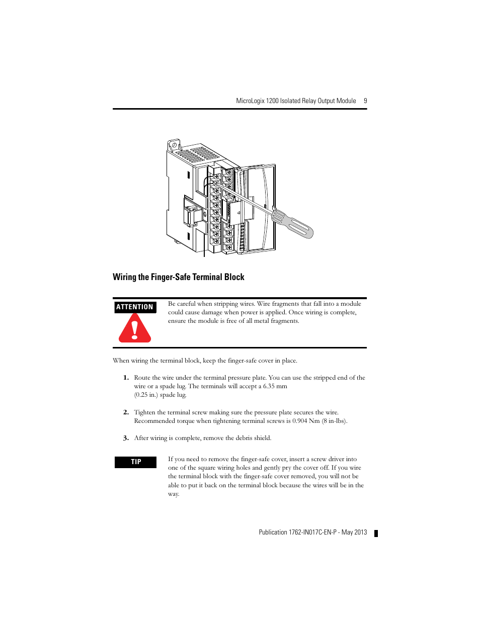 Rockwell Automation 1762-OX6I MicroLogix 1200 Relay Output Module User Manual | Page 9 / 16