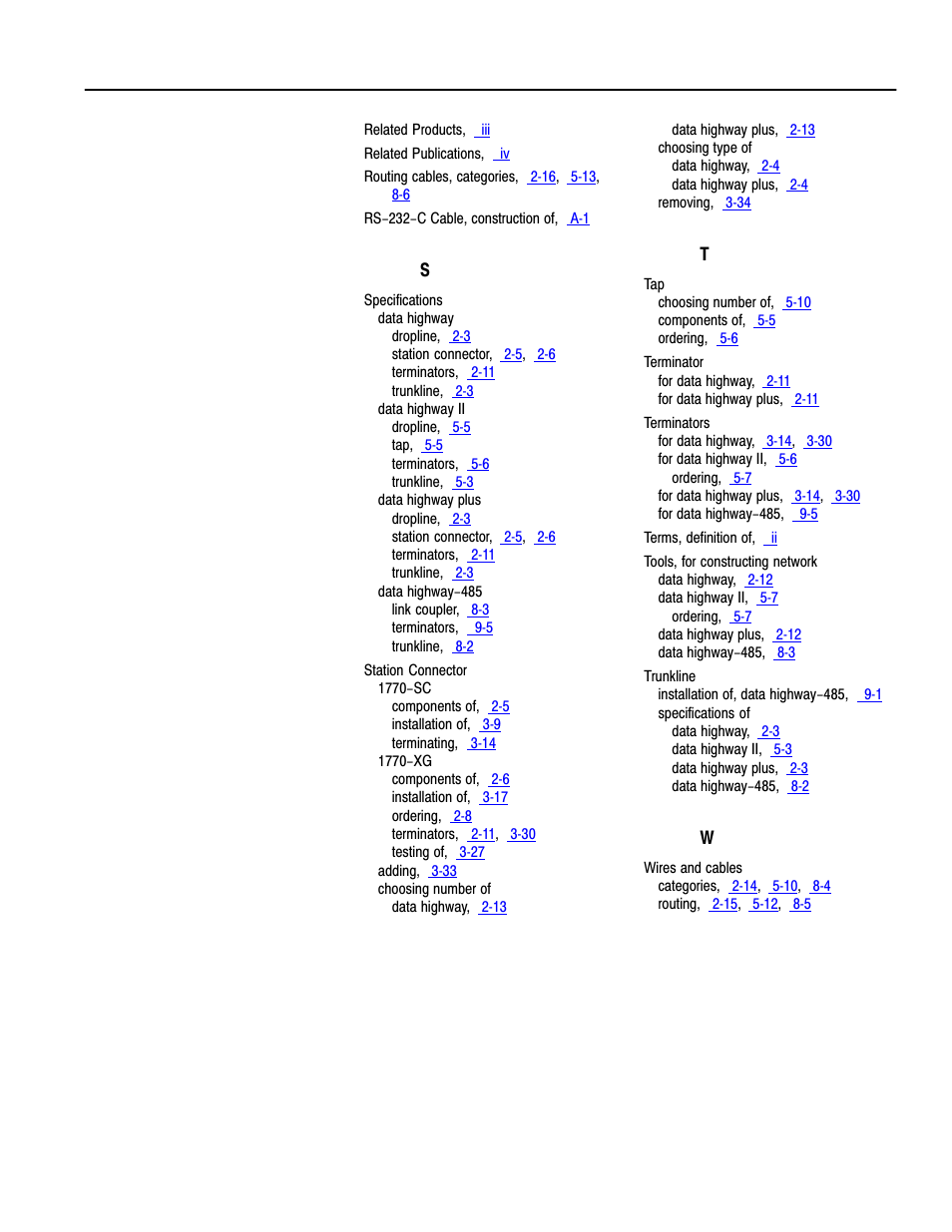 Rockwell Automation 1770 DH,DHII,DH485 CABLE User Manual | Page 127 / 128