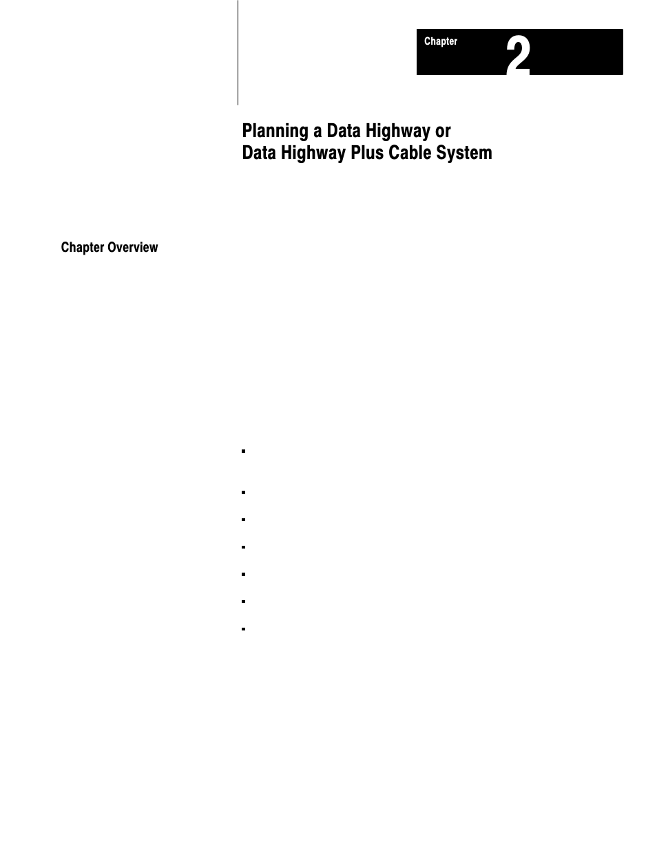 Chapter overview | Rockwell Automation 1770 DH,DHII,DH485 CABLE User Manual | Page 17 / 128