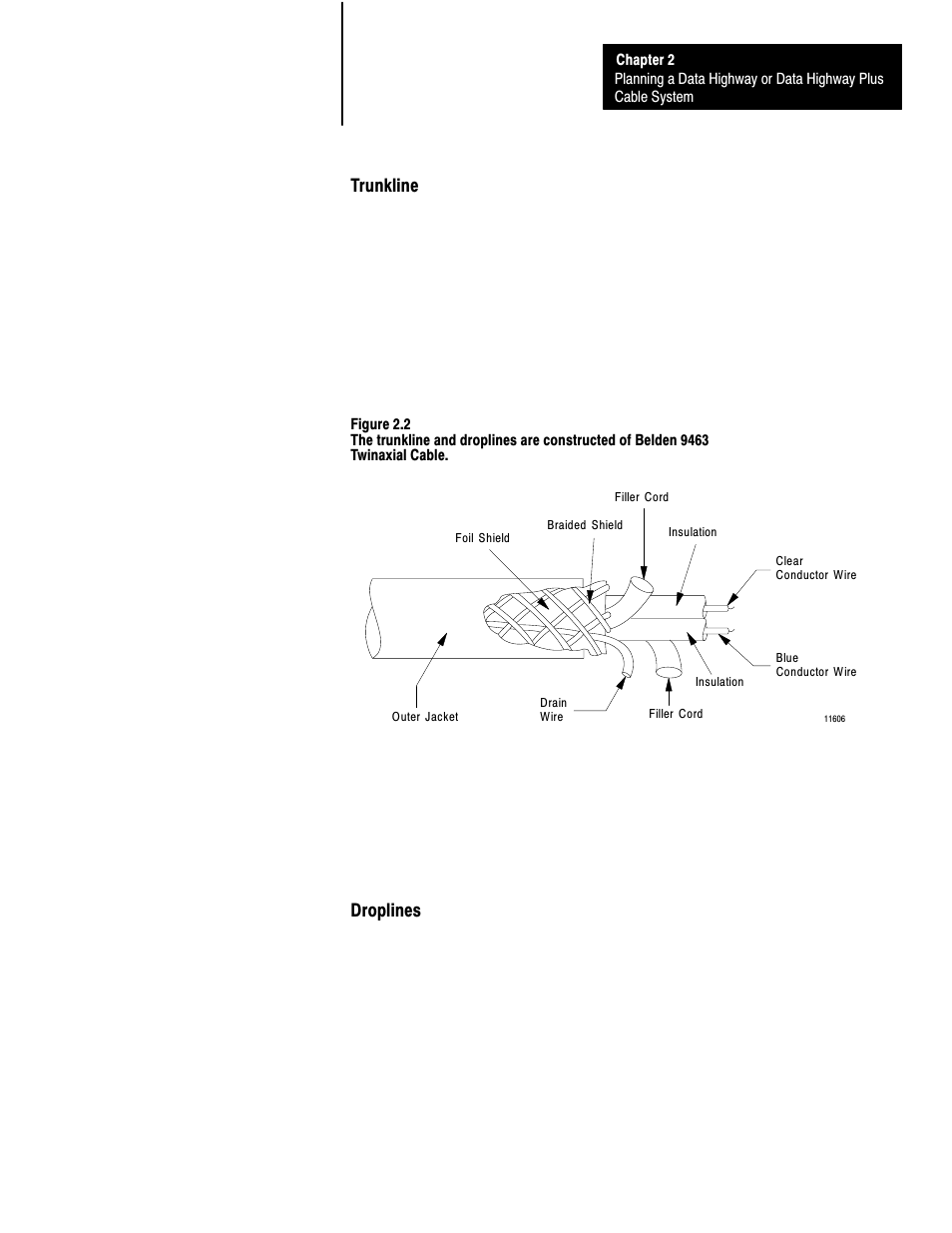 Trunkline, Droplines | Rockwell Automation 1770 DH,DHII,DH485 CABLE User Manual | Page 19 / 128