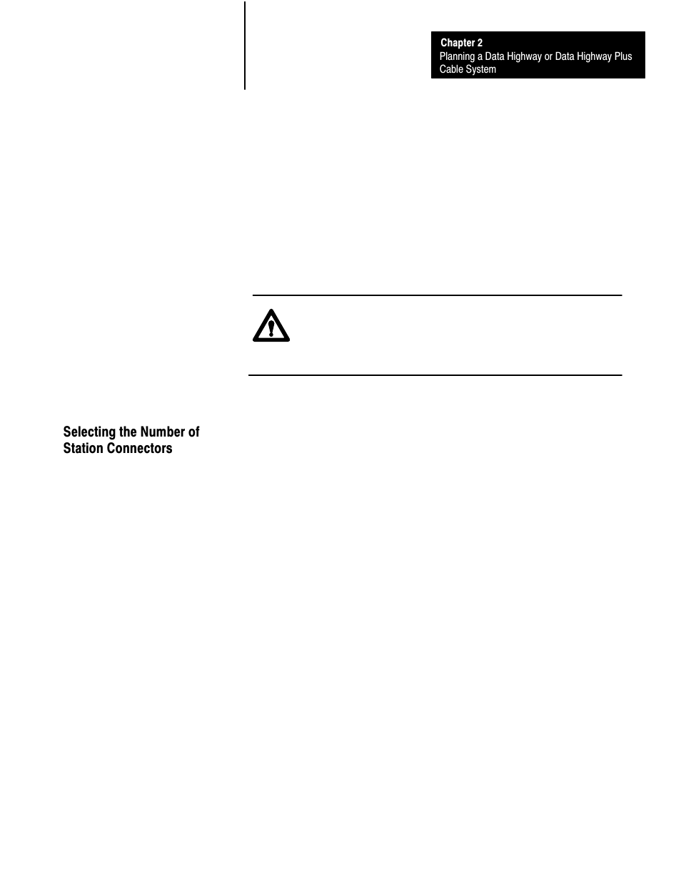 Selecting the number of station connectors, 2ć13 | Rockwell Automation 1770 DH,DHII,DH485 CABLE User Manual | Page 29 / 128