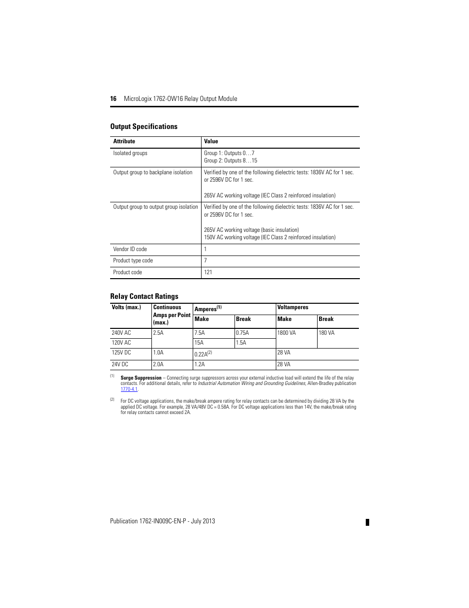 5a (also see | Rockwell Automation 1762-OW16 Relay Output Module User Manual | Page 16 / 20