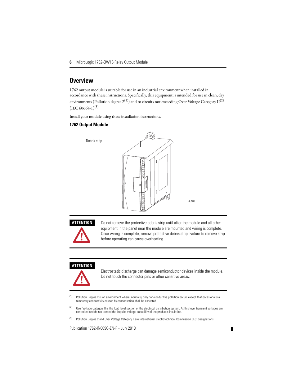 Overview | Rockwell Automation 1762-OW16 Relay Output Module User Manual | Page 6 / 20