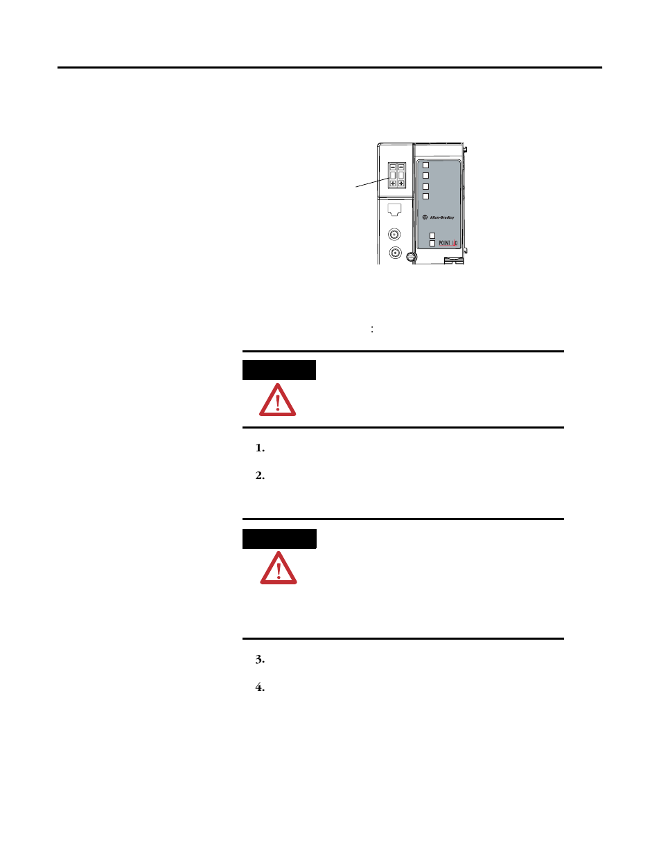 Set the node address, Install the adapter | Rockwell Automation 1734-ACNR POINT I/O ControlNet Adapter User Manual User Manual | Page 14 / 110
