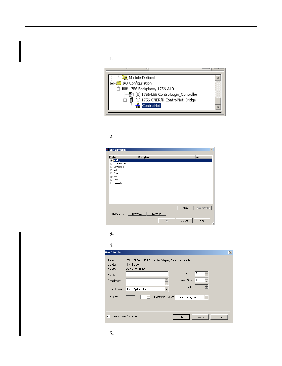 Select the 1734-acnr adapter | Rockwell Automation 1734-ACNR POINT I/O ControlNet Adapter User Manual User Manual | Page 36 / 110