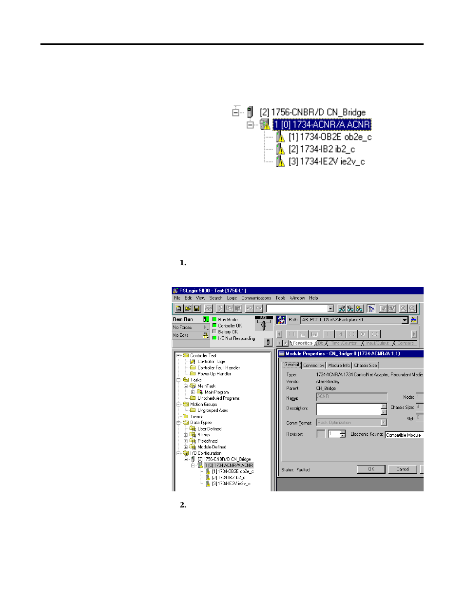 Configure the 1734-acnr adapter | Rockwell Automation 1734-ACNR POINT I/O ControlNet Adapter User Manual User Manual | Page 45 / 110