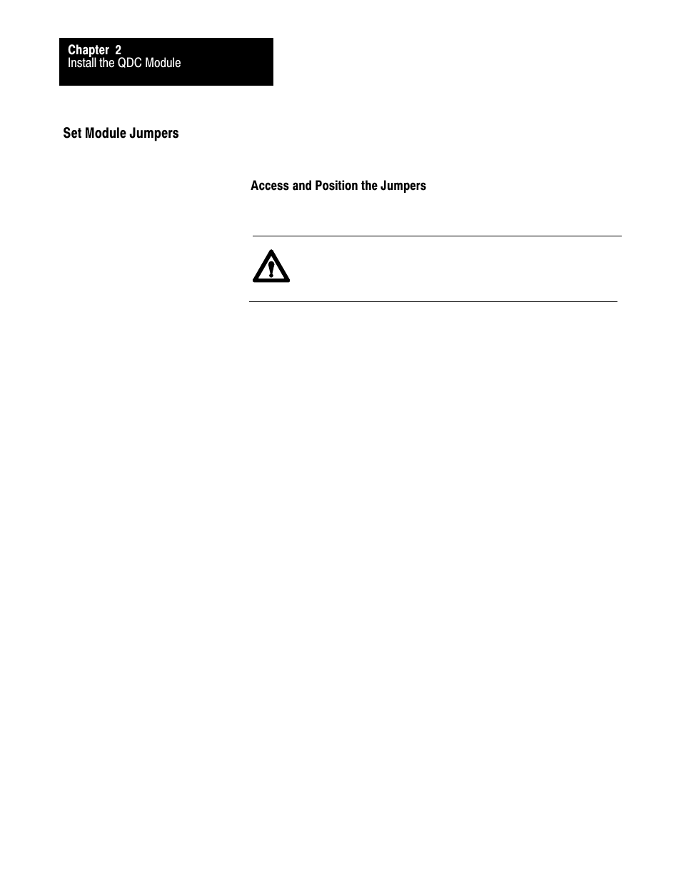 Set module jumpers | Rockwell Automation 1771-QDC, D17716.5.87(Passport) CLAMP AND EJECT MODE User Manual | Page 23 / 236