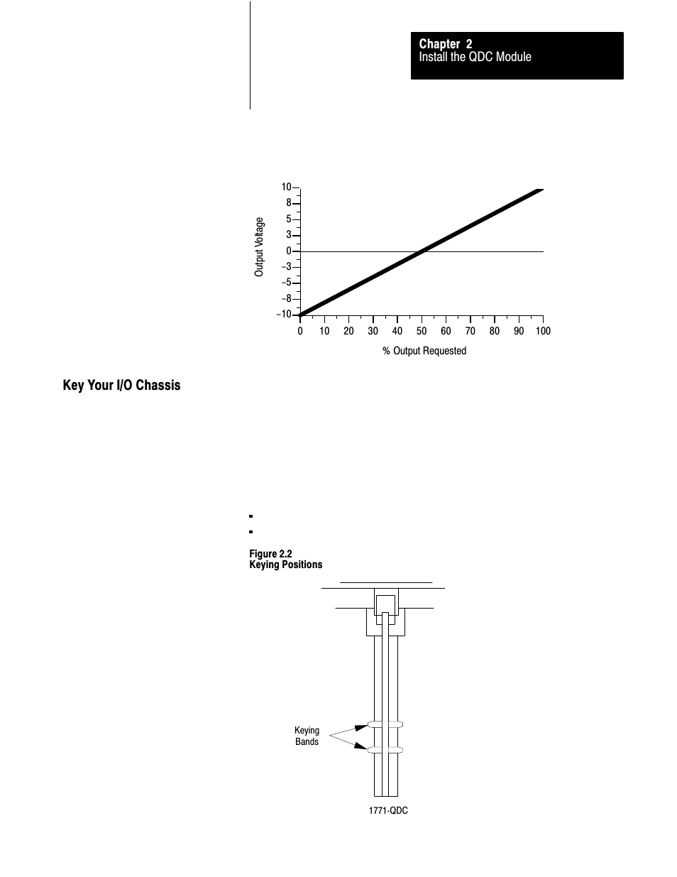 Key your i/o chassis | Rockwell Automation 1771-QDC, D17716.5.87(Passport) CLAMP AND EJECT MODE User Manual | Page 26 / 236