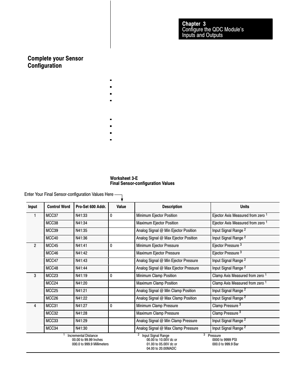 Complete your sensor configuration, 3ć11 | Rockwell Automation 1771-QDC, D17716.5.87(Passport) CLAMP AND EJECT MODE User Manual | Page 44 / 236