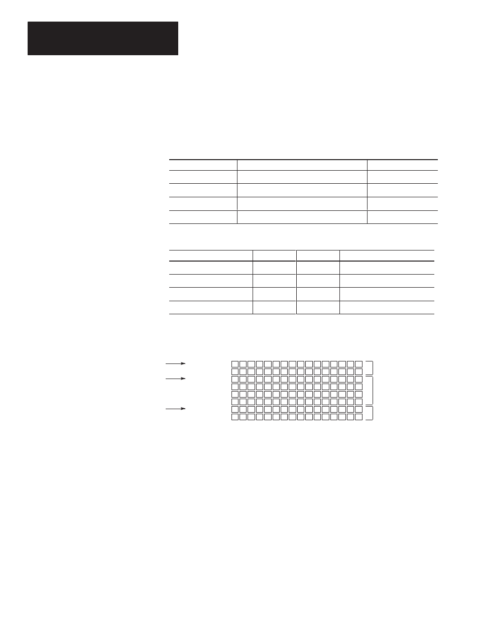 Dip switch 1 settings, Starting i/o group number (sw1-7 and sw1-8), Chapter 4 module configuration | Rockwell Automation 1747-DCM,D17476.8 Direct Communication Module User Manual | Page 32 / 80