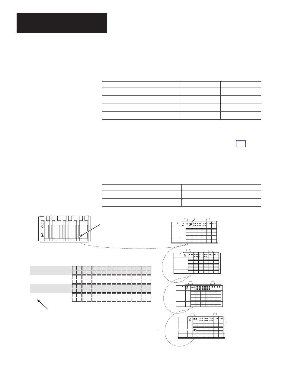 Dip switch 2 settings, Rack size (sw2-5 and sw2-6), Last rack (sw2-4) | Rockwell Automation 1747-DCM,D17476.8 Direct Communication Module User Manual | Page 36 / 80
