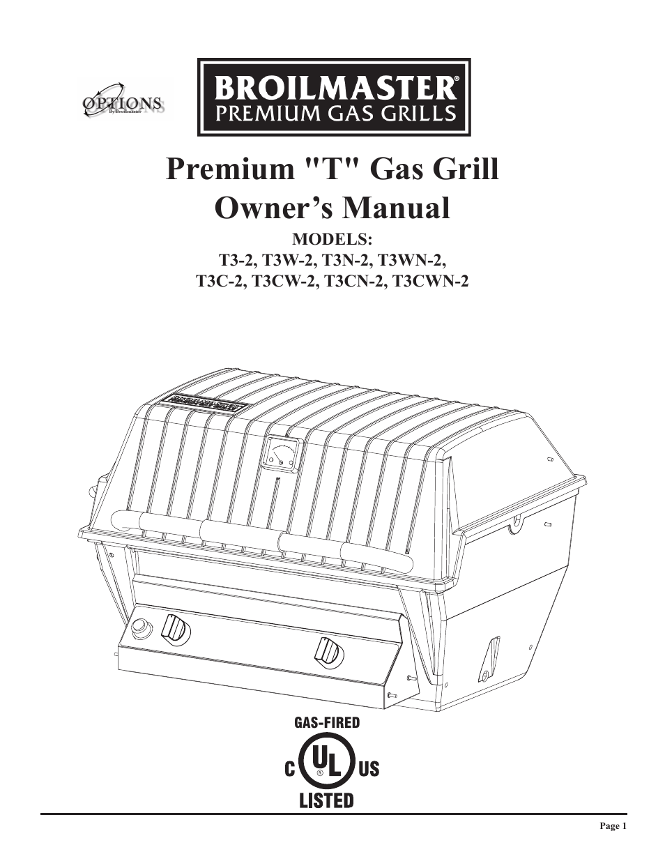 Broilmaster T3W-2 User Manual | 24 pages