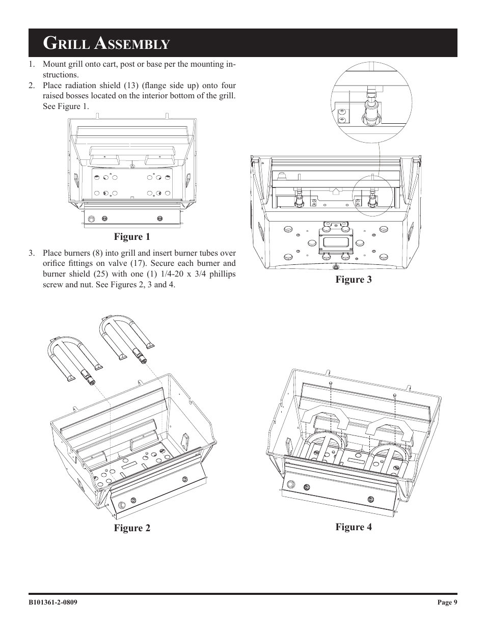 Rill, Ssembly | Broilmaster T3W-2 User Manual | Page 9 / 24