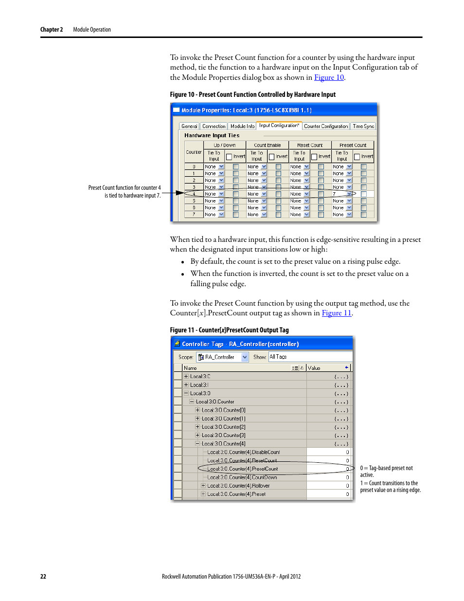 Rockwell Automation 1756-LSC8XIB8I ControlLogix Low-speed Counter Module User Manual | Page 22 / 84