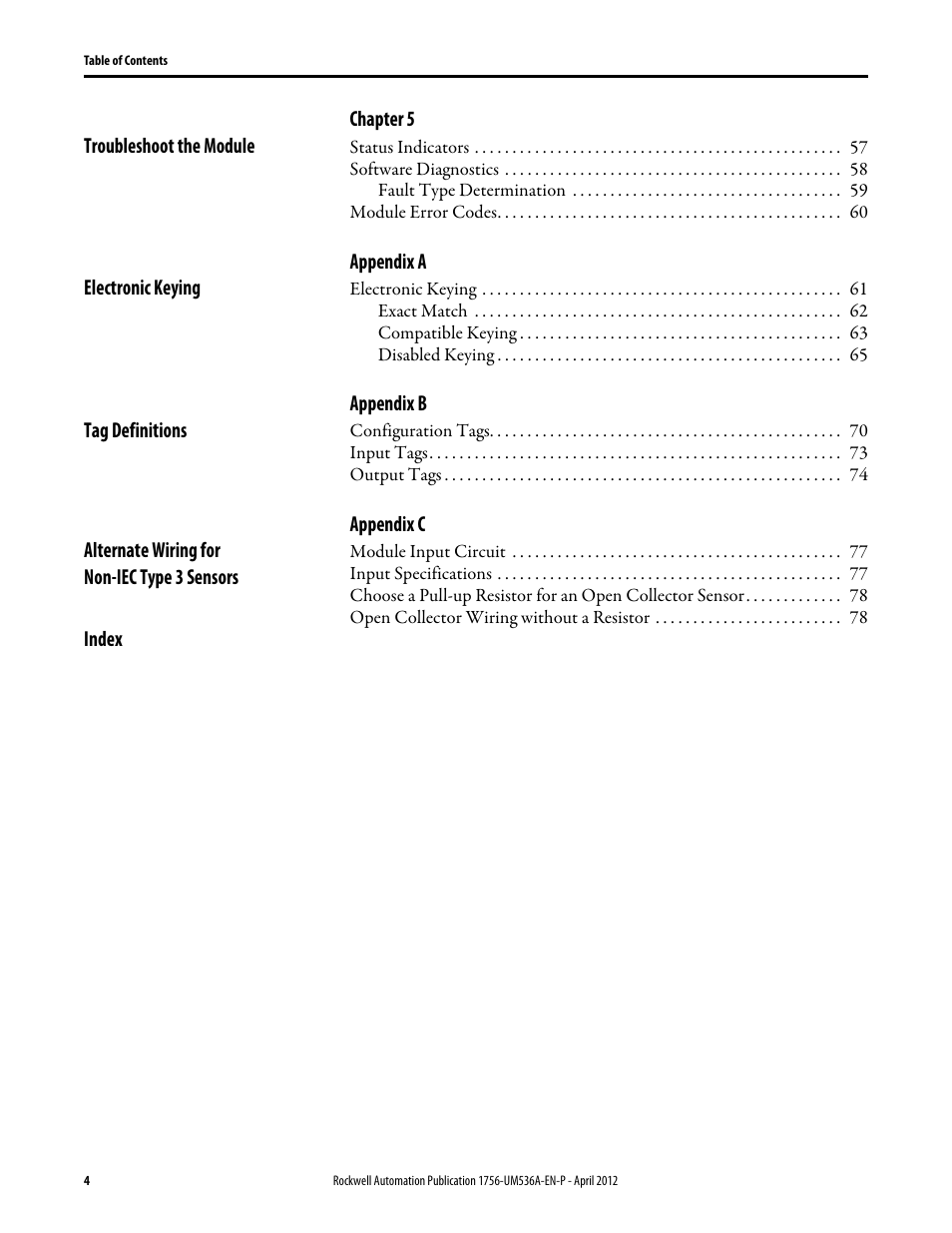 Rockwell Automation 1756-LSC8XIB8I ControlLogix Low-speed Counter Module User Manual | Page 4 / 84