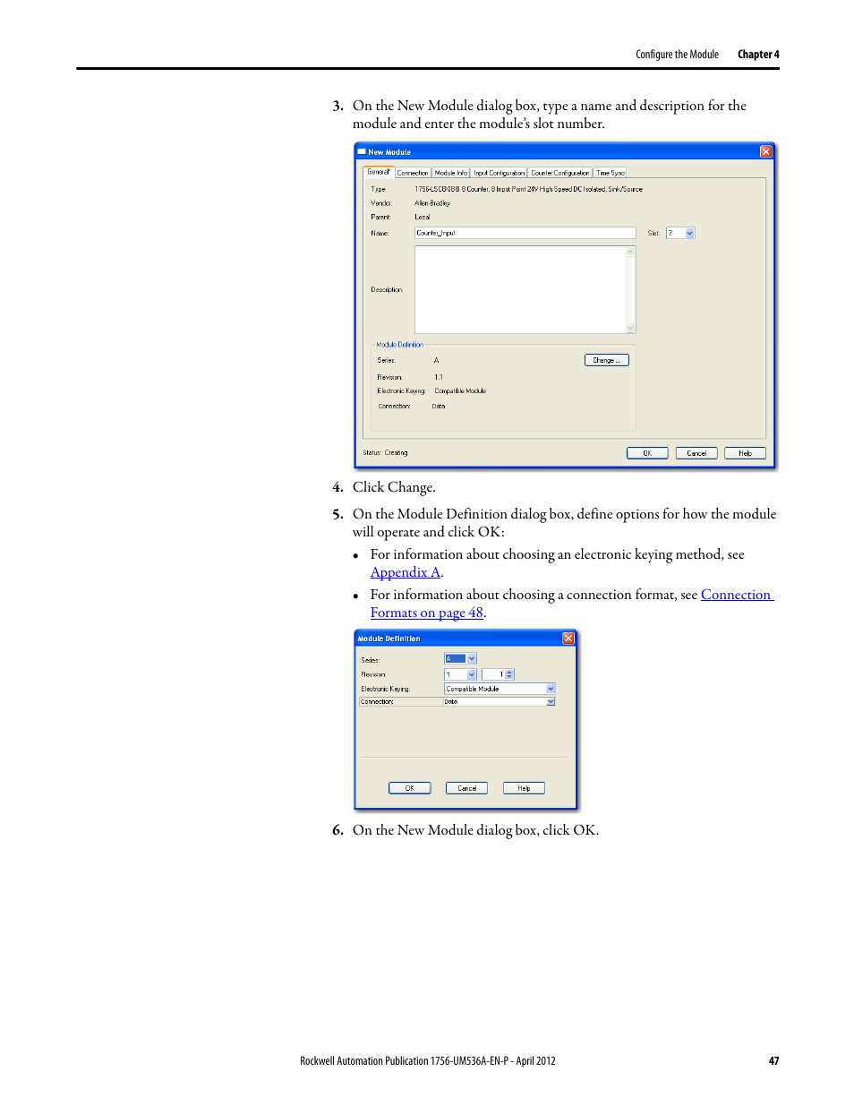 Rockwell Automation 1756-LSC8XIB8I ControlLogix Low-speed Counter Module User Manual | Page 47 / 84