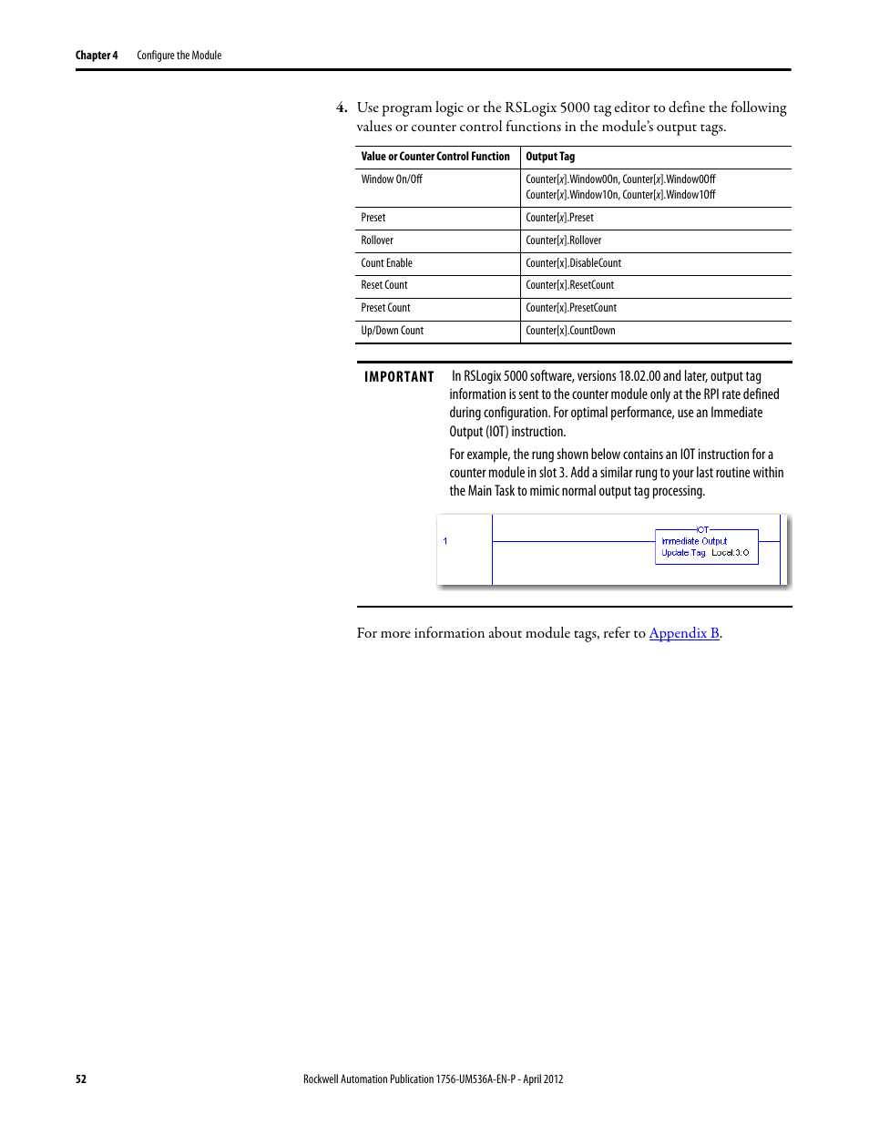 Rockwell Automation 1756-LSC8XIB8I ControlLogix Low-speed Counter Module User Manual | Page 52 / 84