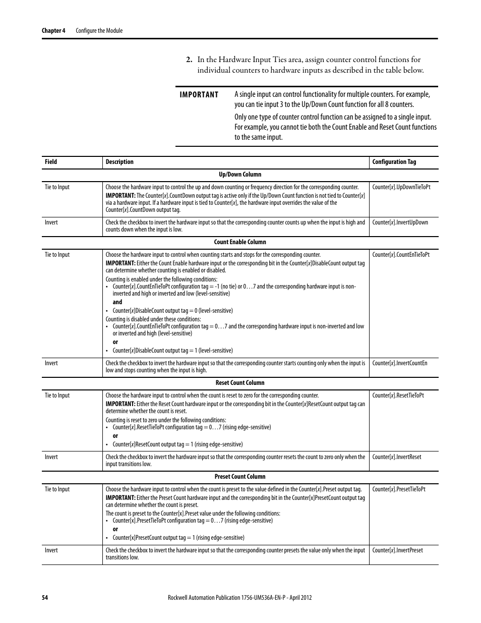 Rockwell Automation 1756-LSC8XIB8I ControlLogix Low-speed Counter Module User Manual | Page 54 / 84