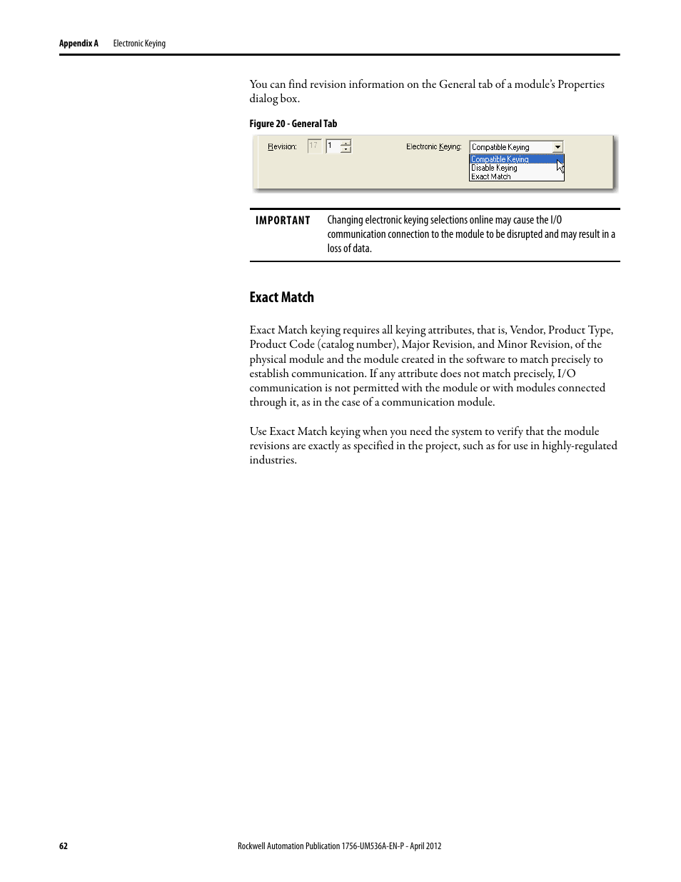 Exact match | Rockwell Automation 1756-LSC8XIB8I ControlLogix Low-speed Counter Module User Manual | Page 62 / 84