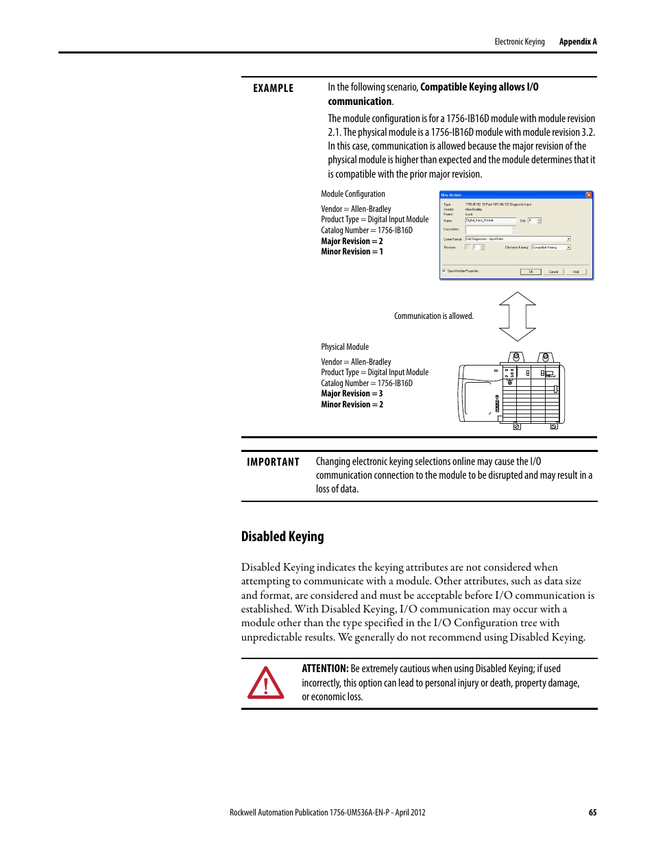 Disabled keying | Rockwell Automation 1756-LSC8XIB8I ControlLogix Low-speed Counter Module User Manual | Page 65 / 84