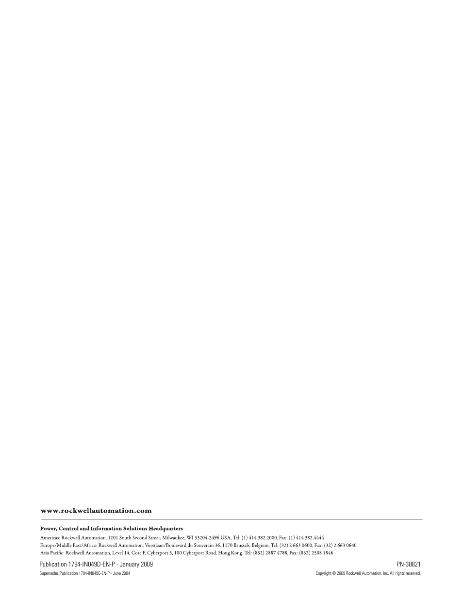 Rockwell Automation 1794-IJ2XT 2 Input Frequency Module Installation Instructions User Manual | Page 6 / 6
