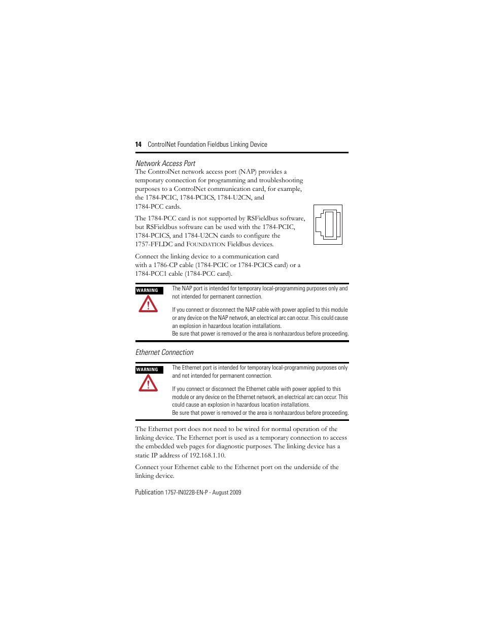 Rockwell Automation 1757-FFLDC4 ControlNet Foundation Fieldbus Linking Device Installation Instructions User Manual | Page 14 / 32