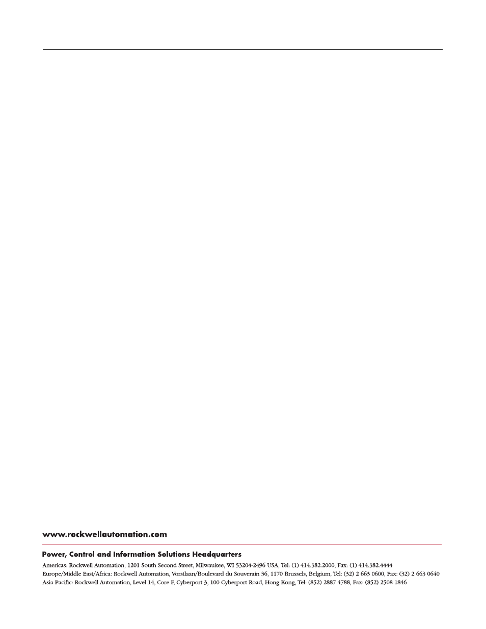 Back cover | Rockwell Automation 1785-ACC5LA_ACC5LB_ACC5LT PACK.DATA PLC-5 ACCESSORY KIT User Manual | Page 2 / 2