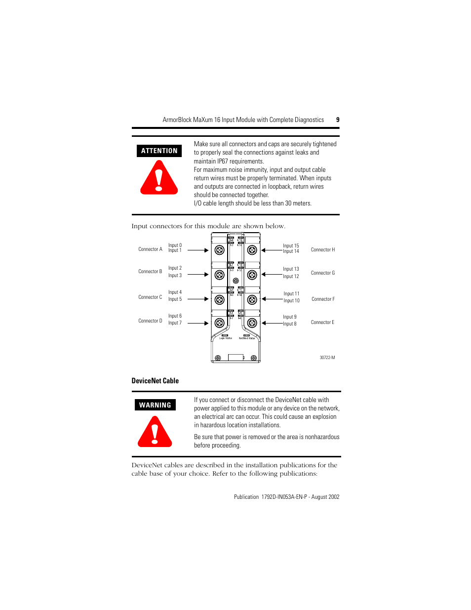 Rockwell Automation 1792D-16BVT0CD ArmorBlock MaXum 16 Input Module with Complete Diagnostics User Manual | Page 9 / 16