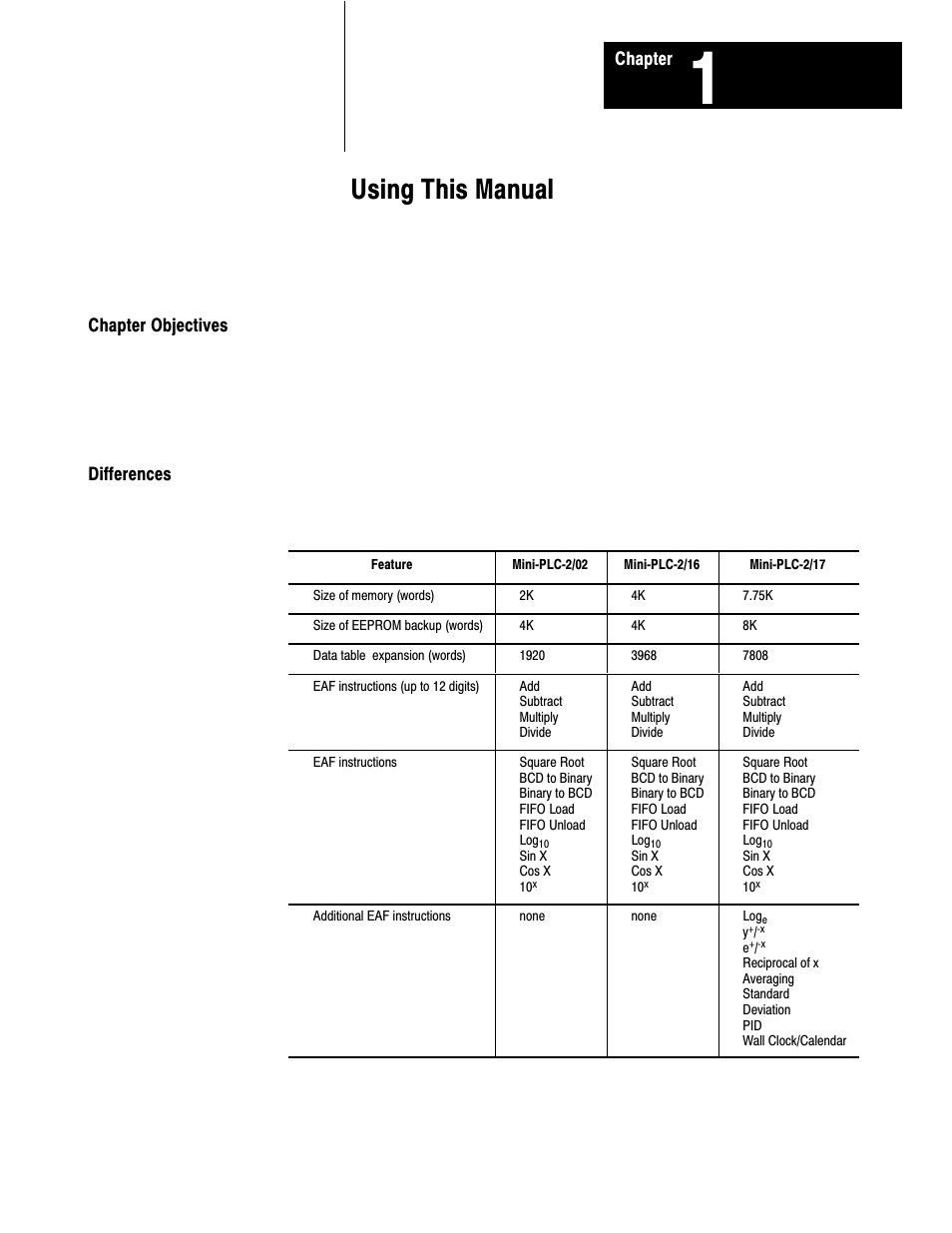 1 - using this manual, Using this manual | Rockwell Automation 1772-L8_LW_LWP_LX_LXP,D17726.5.8 User Manual User Manual | Page 11 / 490