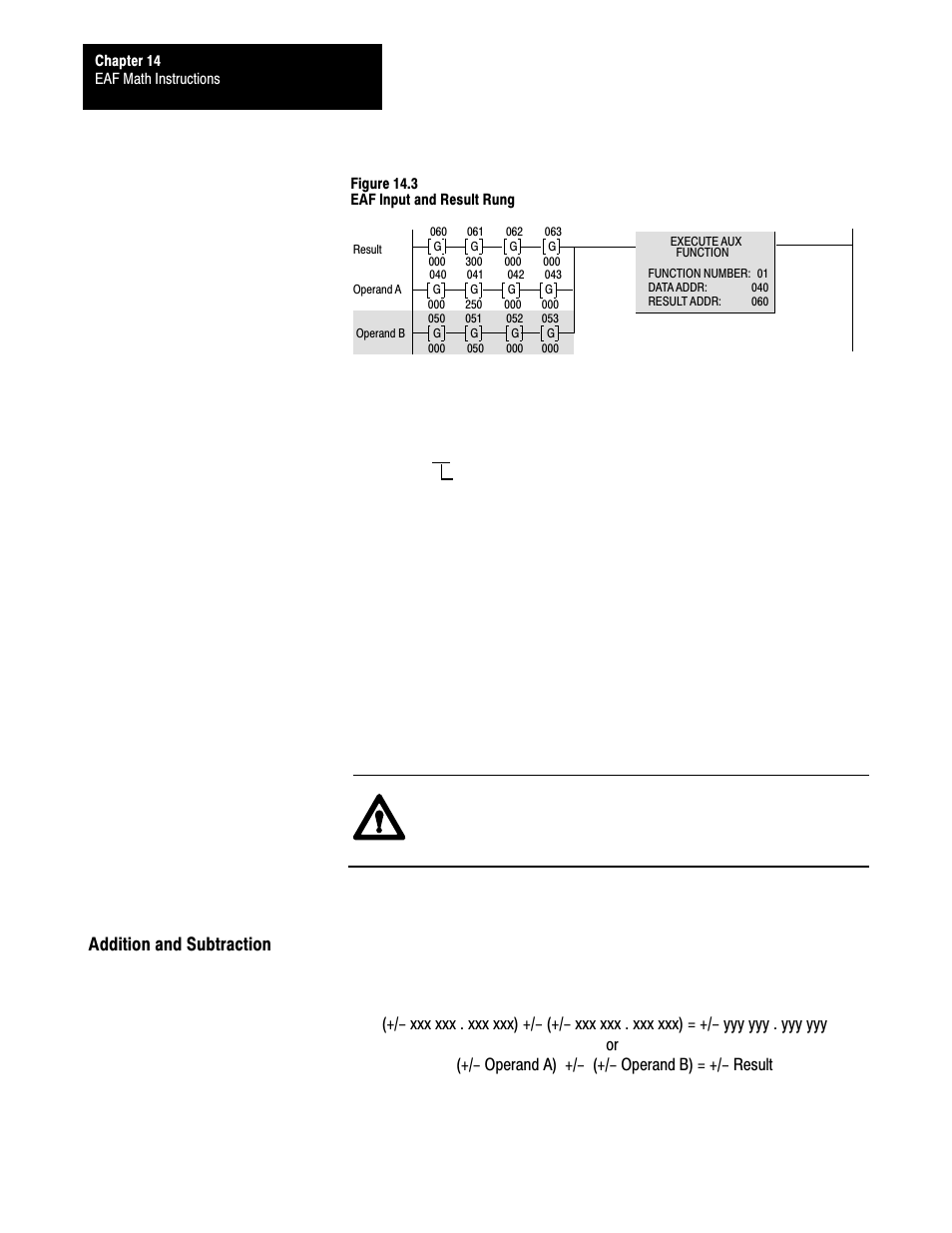 14ć6, Addition and subtraction | Rockwell Automation 1772-L8_LW_LWP_LX_LXP,D17726.5.8 User Manual User Manual | Page 178 / 490