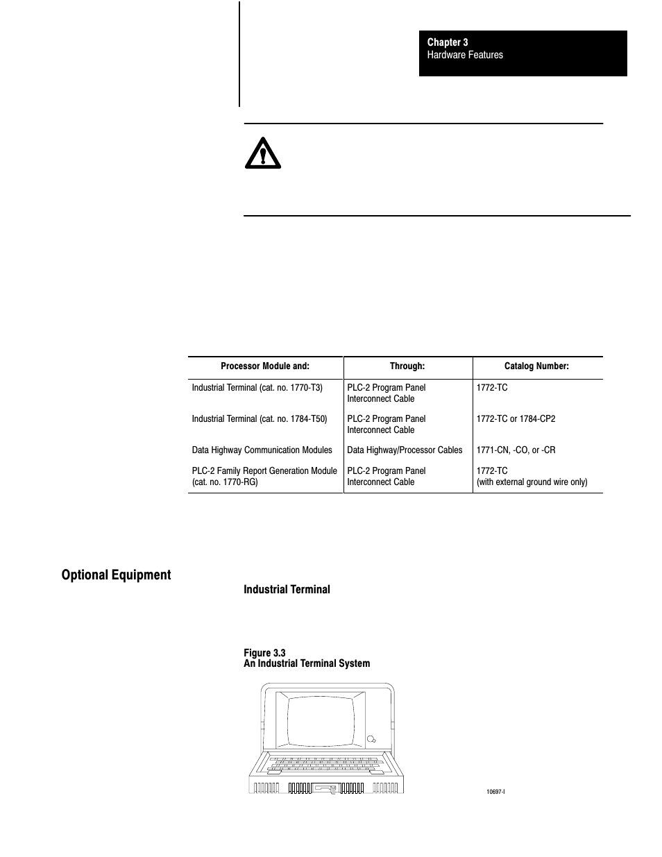 Optional equipment | Rockwell Automation 1772-L8_LW_LWP_LX_LXP,D17726.5.8 User Manual User Manual | Page 33 / 490