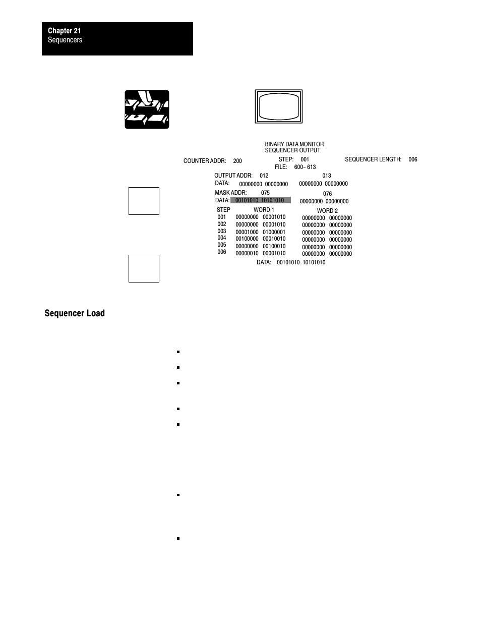 21ć20, Sequencer load | Rockwell Automation 1772-L8_LW_LWP_LX_LXP,D17726.5.8 User Manual User Manual | Page 344 / 490