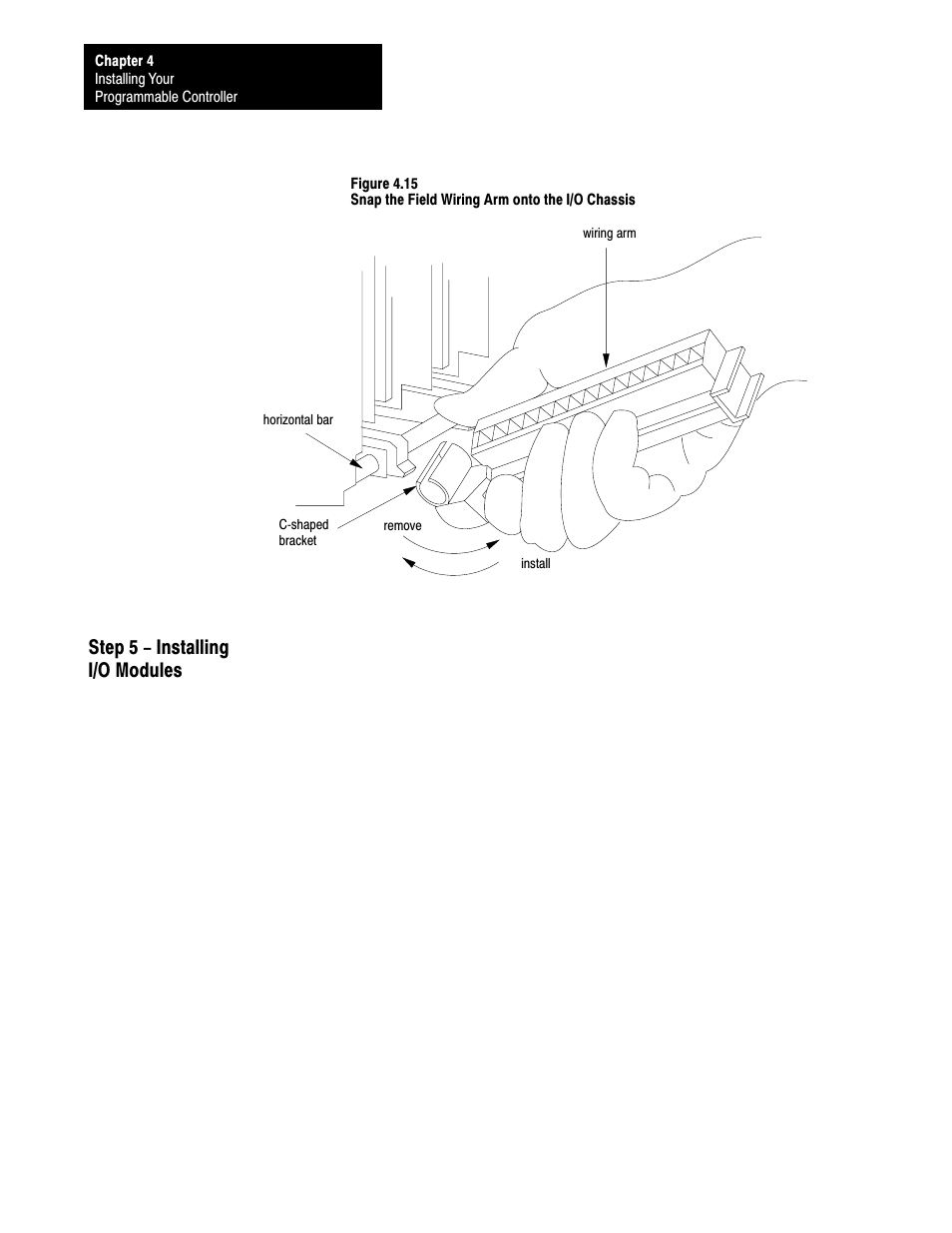 4ć26, Step 5 - installing i/o modules | Rockwell Automation 1772-L8_LW_LWP_LX_LXP,D17726.5.8 User Manual User Manual | Page 65 / 490
