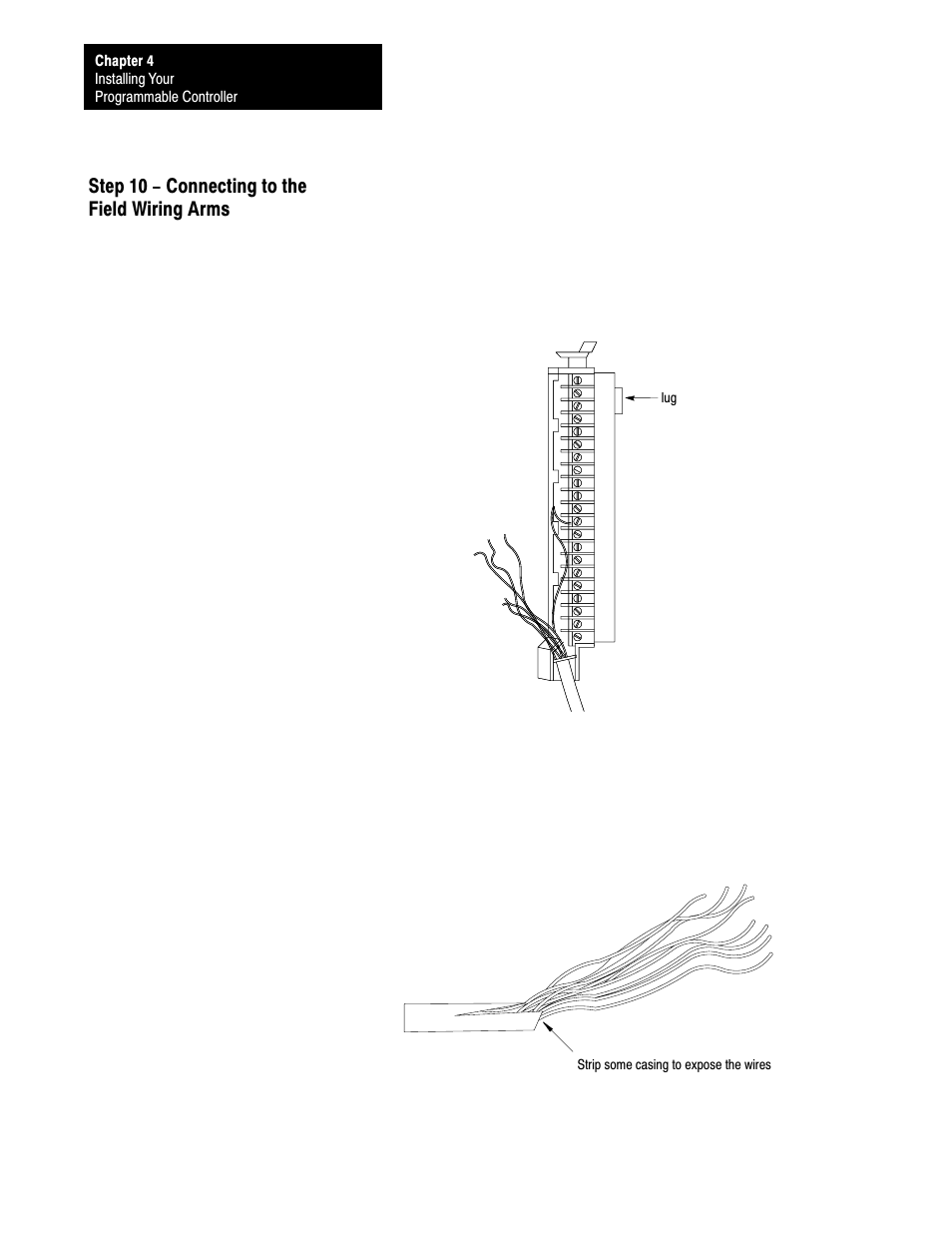 4ć32, Step 10 - connecting to the field wiring arms | Rockwell Automation 1772-L8_LW_LWP_LX_LXP,D17726.5.8 User Manual User Manual | Page 71 / 490