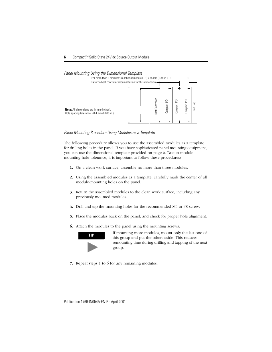 Rockwell Automation 1769-OB16 Compact Solid State 24V dc Source Output Module User Manual | Page 6 / 20
