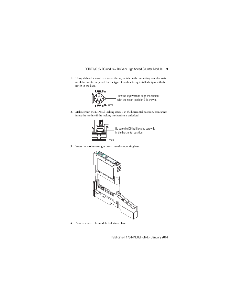 Rockwell Automation 1734-VHSC24 Point I/O Very High Speed Counter Module User Manual | Page 9 / 28