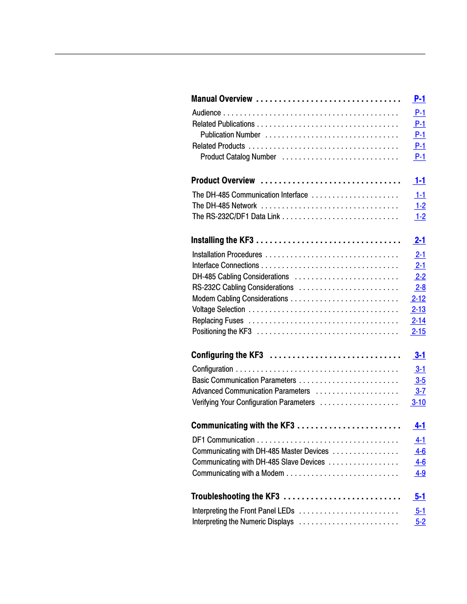 Rockwell Automation 1770-KF3 DH-485 Communication Interface User Manual User Manual | Page 3 / 59