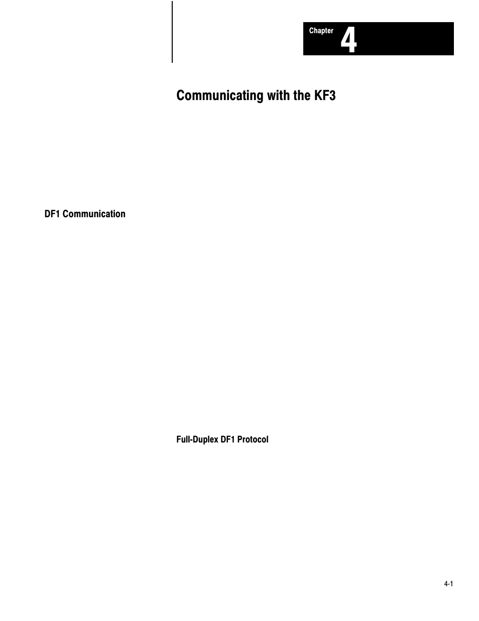 4 - communicating the kf3, Dp1 communication, Communicating with the kf3 | Rockwell Automation 1770-KF3 DH-485 Communication Interface User Manual User Manual | Page 34 / 59