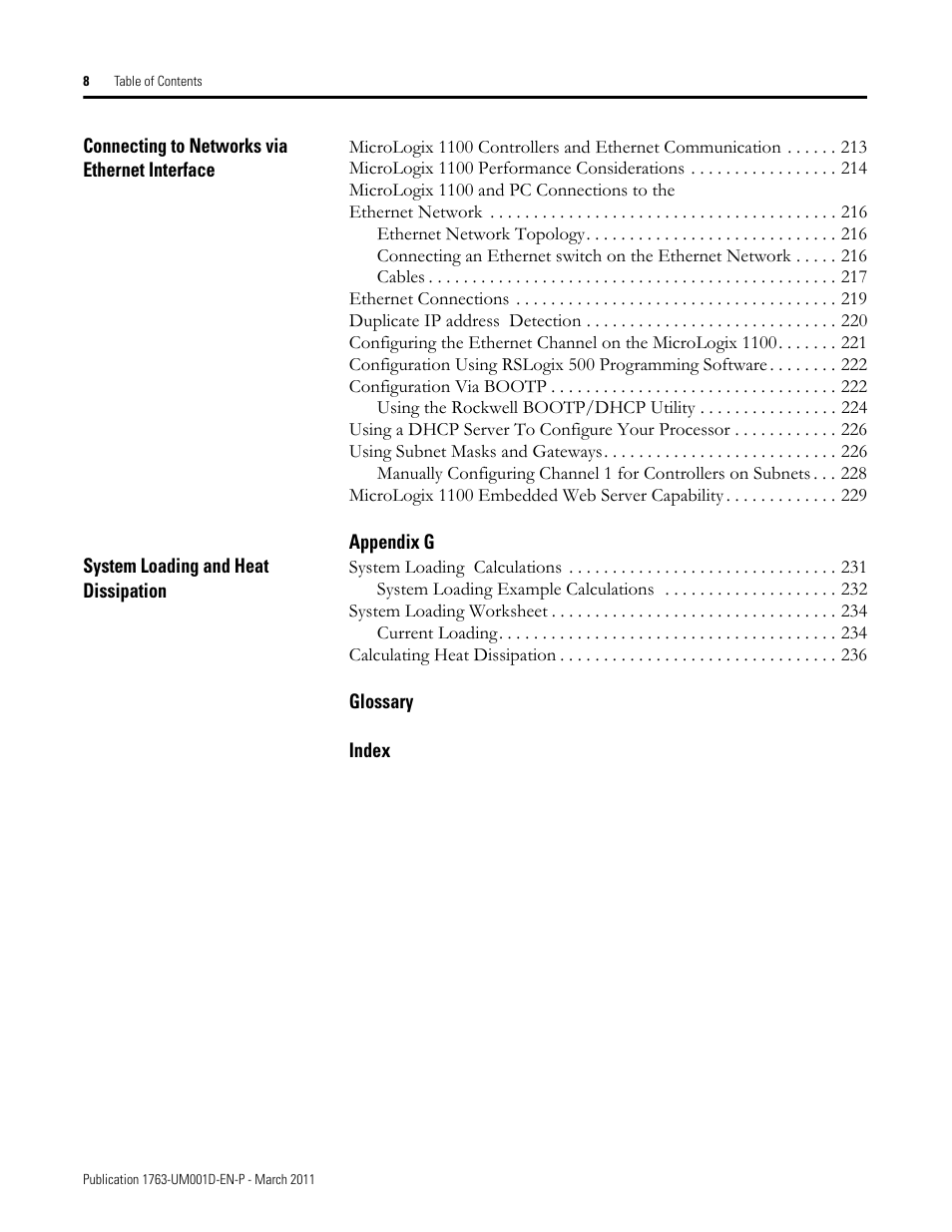 Rockwell Automation 1763 MicroLogix 1100 Programmable Controllers User Manual User Manual | Page 10 / 256