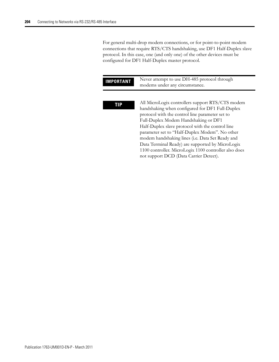 Rockwell Automation 1763 MicroLogix 1100 Programmable Controllers User Manual User Manual | Page 206 / 256