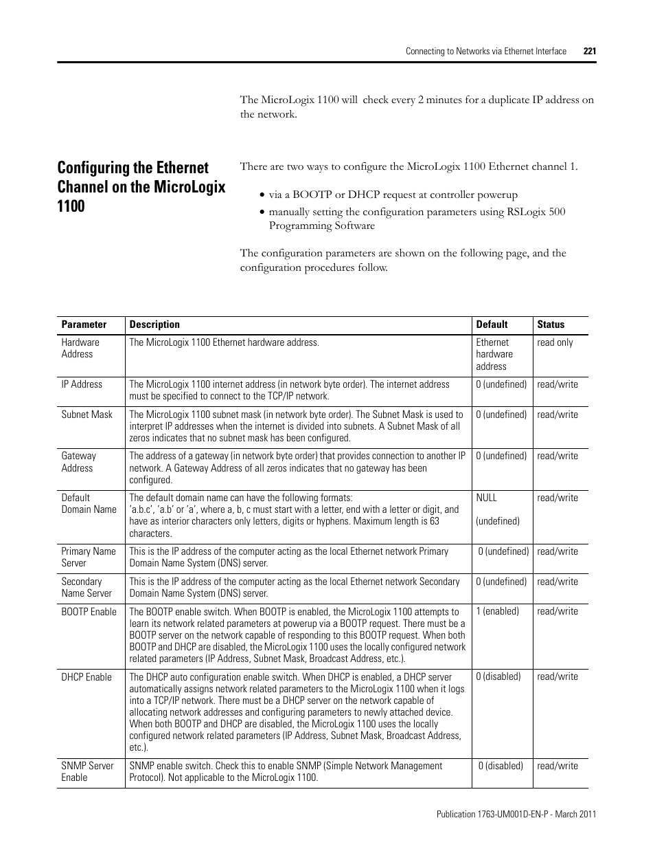 Rockwell Automation 1763 MicroLogix 1100 Programmable Controllers User Manual User Manual | Page 223 / 256