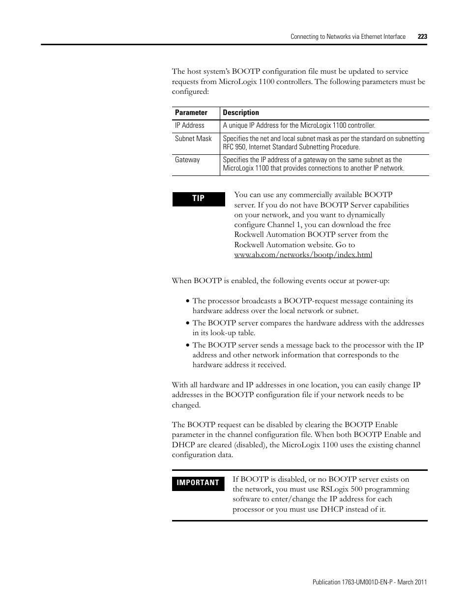 Rockwell Automation 1763 MicroLogix 1100 Programmable Controllers User Manual User Manual | Page 225 / 256