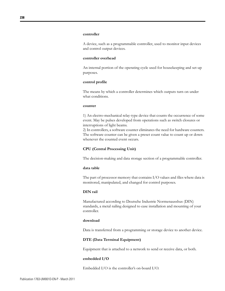 Rockwell Automation 1763 MicroLogix 1100 Programmable Controllers User Manual User Manual | Page 240 / 256