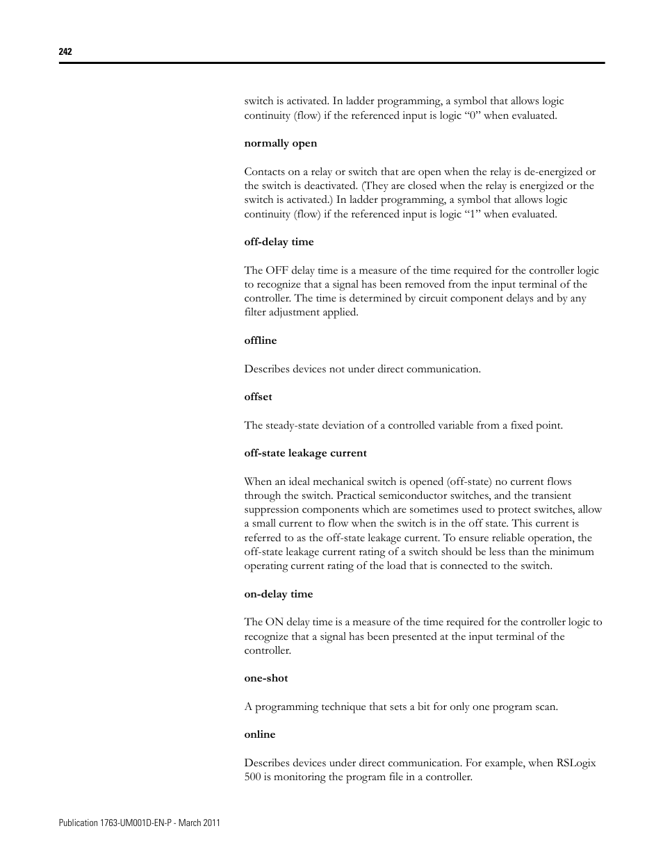 Rockwell Automation 1763 MicroLogix 1100 Programmable Controllers User Manual User Manual | Page 244 / 256