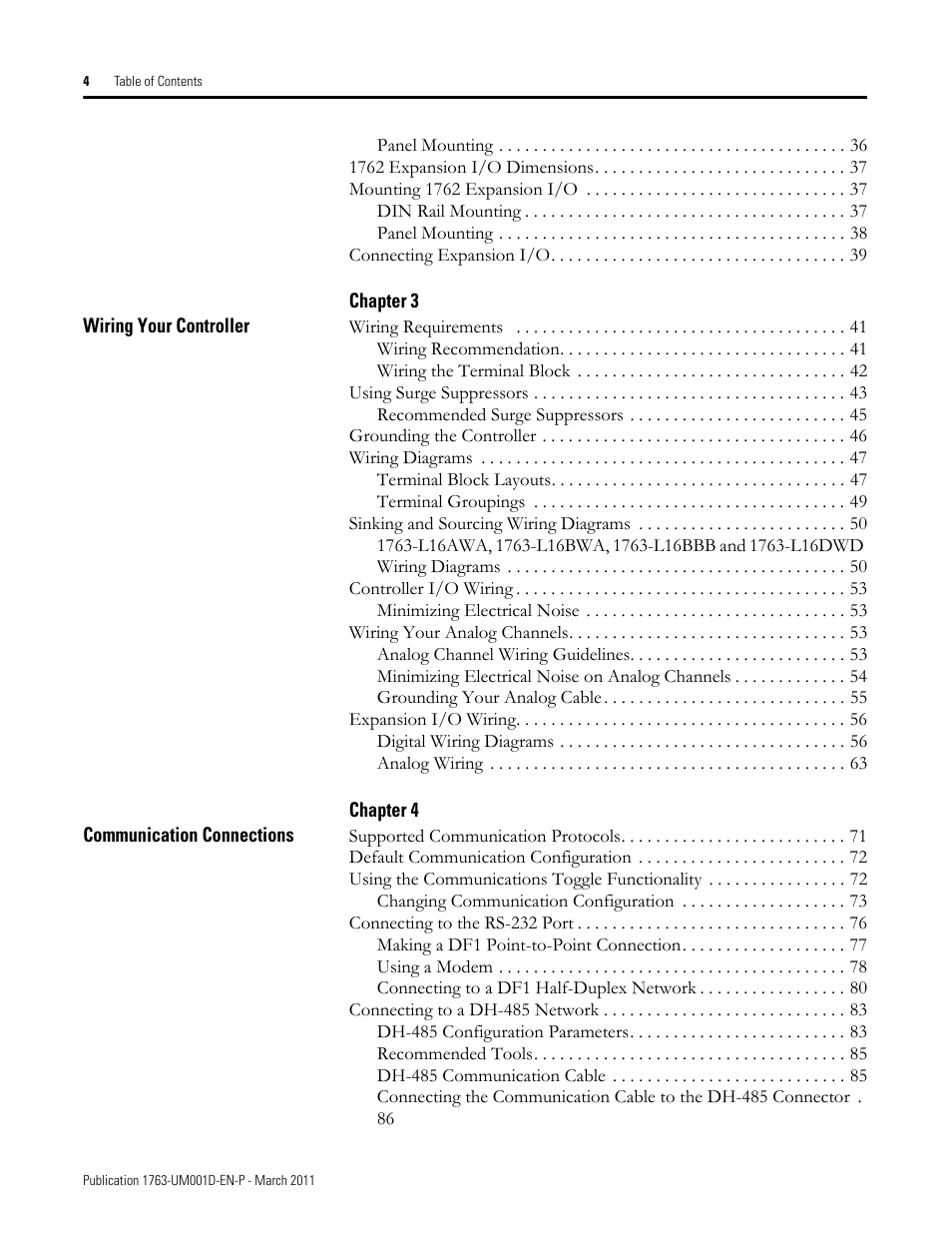 Rockwell Automation 1763 MicroLogix 1100 Programmable Controllers User Manual User Manual | Page 6 / 256